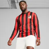 Puma AC Milan 125th Anniversary Authentic Jersey Men, Clothing, Black/Red, 3XL