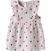 Name it Kjole - Nbffisina - Light Lilac m. Hjerter - - 50 - Kjole
