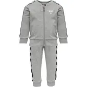 Hummel Joggedress - HMLBille - Grå Melert - - 1 år (80) - Joggedress