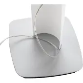 Kdln gulvlampe Shakti, sølv, hvit satinert, høyde 200 cm