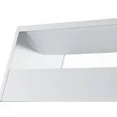 Bega Studio Line vegglampe bred hvit/alu 50 cm