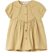 Lil´ Atelier Lil' Atelier Kjolebody k/e - NbfDamla - Viskose/Lin - Taos Taupe - - 56 - Kortermet body