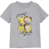 Minymo T-shirt SS Grey Melange (122 / 7 år)