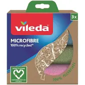 Vileda mikrofiberklut 100% resirkulert 3-pk