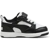 Puma Rebound V6 Low Sneakers Toddlers, Shoes, White/Black, 22