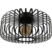 ROYALTECH Niko taklampe, svart, Ø 39 cm, metall, E27