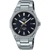 Casio Edifice EFR-S108D-1AVUEF klokke 10 ATM safirglass svart/sølv