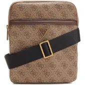 GUESS for man. HMEVZLP2223 Vezzola smart mini shoulder bag brown (OSFA), Beige, Casual, Polyurethane