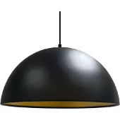 ROYALTECH Lipeo hengelampe, svart/gull, Ø 40 cm, metall, E27