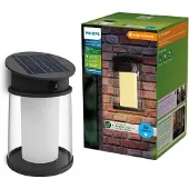 Philips LED-solcelledrevet utendørs vegglampe Juda UE, sensor, IP44