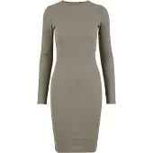 Urban Classics Rib Lang Kjole Med Lange Ermer