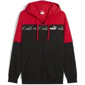 Puma Around The Block Full-Zip Hoodie Men, Clothing, Red, L