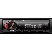 Pioneer MVH-130DABAN, Sort, Rød, 1 DIN, 200 W, 4.0 kanaler, 50 W, 4 O