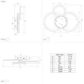 Eglo connect Parrapos-Z LED-taklampe, 3 lyskilder