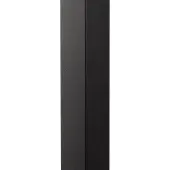LINDBY LED-vegglampe Neano, 60 cm, svart, metall, IP54