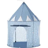 Kids Concept Leketelt - 100x130 cm - Blå m. Stjerner - - OneSize - Leketelt