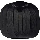 LINDBY Helin taklampe, svart, stoff, Ø 35 cm
