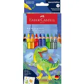 Faber-Castell CP Jumbo Grip dino 8+2 cardboard wallet