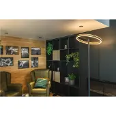 SLV Karpo LED-gulvlampe, med dimmer, svart
