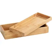 Wenko 23917100, Lager boks, Bamboo, Rektangulær, Bamboo, Monokromatisk, Innendørs