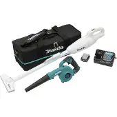 Makita 12V BLÅSER UB100D + VAKUUM CL108FD 1x2,0Ah BAG CLX245SAX1