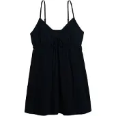 Superdry for woman. W8011958A Navy textured mini dress with straps (M), Casual, Cotton, Sleeveless / Straps