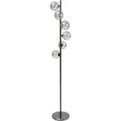 Kare Scala Balls gulvlampe, 6fl, marmorsokkel, grå