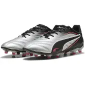 Puma KING PRO FG/AG Football Boots Unisex, Shoes, Silver/Black/Sun Struck, 42
