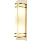 FEISS Vegglampe Fusion 2, messingfarget, 43 cm