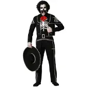 Atosa Mexican Skeleton Mann Kostyme