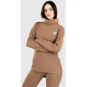 Eivy Icecold Gaiter Rib Top Teknisk skjorte brun