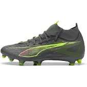 Puma ULTRA 5 MATCH+ FG/AG Football Boots Women, Shoes, Matte Aged Silver/Yellow Alert/Aged Silver, 39