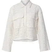Vila Merinda Crochet Skjorte Med Lange Ermer