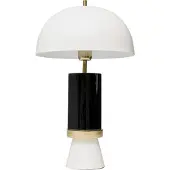 Kare Josy bordlampe, hvit/svart, stål, høyde 51 cm