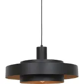 Steinhauer Hengelampe Flinter, svart, metall, Ø 50 cm, E27