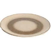 Leonardo Matera, Middagstallerken, Rund, Keramisk, Sand, 23 cm, 20 mm