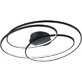 TRIO LED-taklampe Gale, 80 cm, matt svart