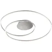 FISCHER&HONSEL GMBH LED-taklampe HOLY, nikkel, Ø 68 cm, fjernkontroll, CCT
