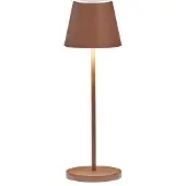 FH Lighting LED-bordlampe batteri Cosenza 2.0 34cm rustfarget