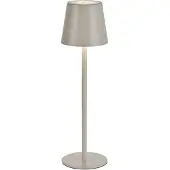 JUST LIGHT . Euria LED-bordlampe, gråbeige jern IP54