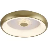 JUST LIGHT Vertigo LED-taklampe, CCT, Ø 46,5 cm, messing