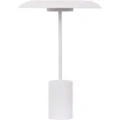 Beacon Lighting Beacon LED-bordlampe Smith, hvit, metall, USB-port