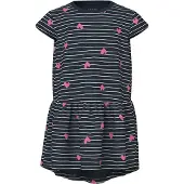 Name it Kjole - Noos - NmfVigga - Dark Sapphire/Hearts - - 1 år (80) - Kjole