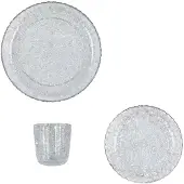 Konges Sløjd Dinner Set Glitter Sparkling Blue