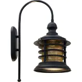 ROYALTECH Nostalji vegglampe, svart, høyde 48 cm, metall, E27