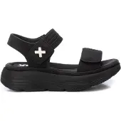 Xti for woman. 14398605-NEGRO Sandals 143986 black (38), 3 to 5 cm, Velcro, Casual