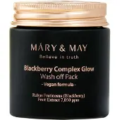 MARY & MAY Blackberry Complex Glow avvaskbar ansiktsmaske 125 g