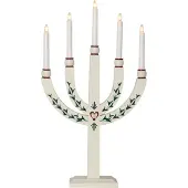 Star Trading Lysestake Elias Tradition femflammet hvit