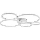 TRIO LED-taklampe Rondo, matt hvit