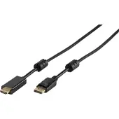 Vivanco Data kabel Displayport - HDMI 1.8 m, svart
